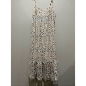 Anthropologie Eri + Ali Twilight Lace Dress Boho Flapper Fairy Goddess